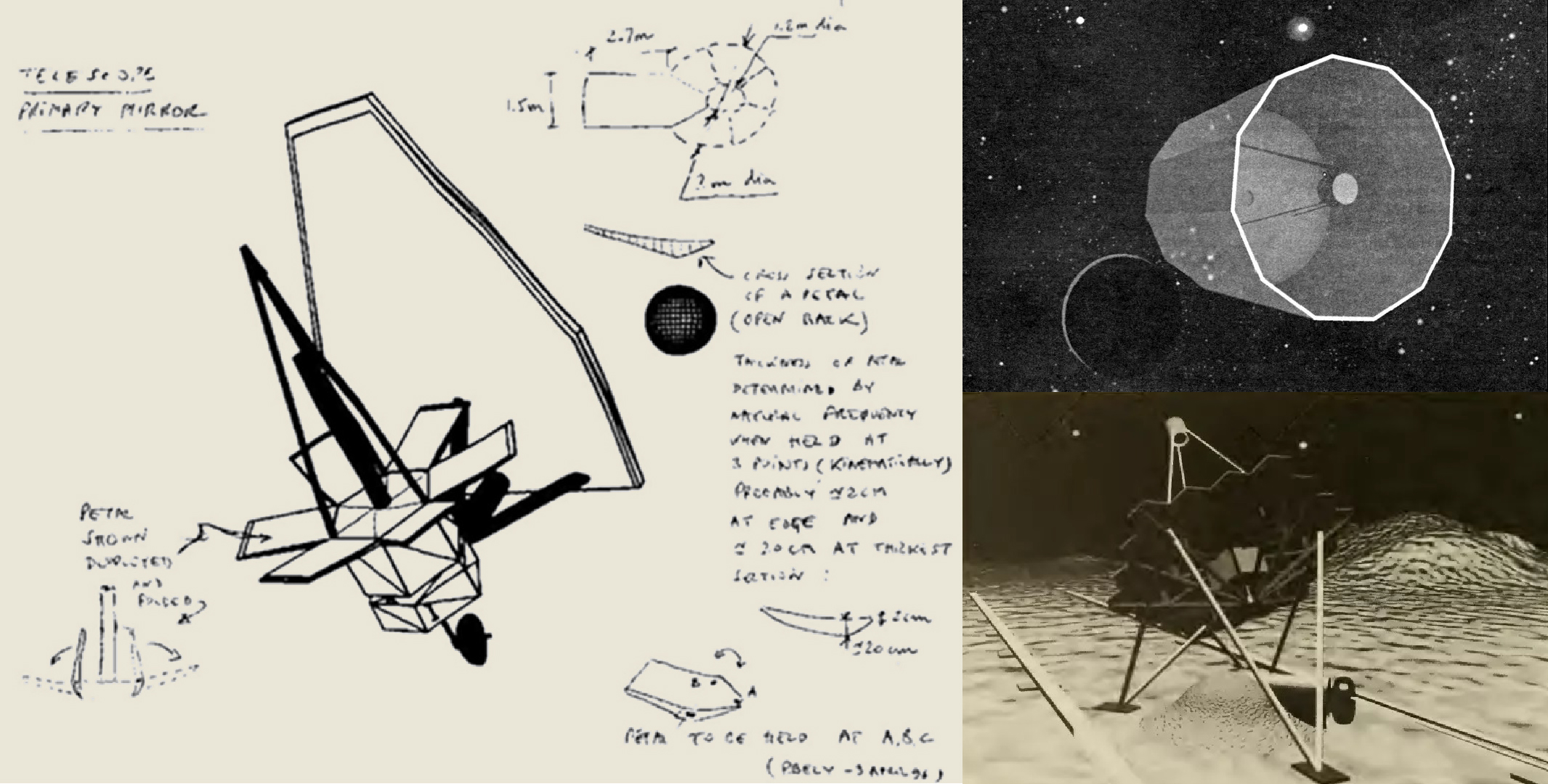 Early Concept Drawing of telescope