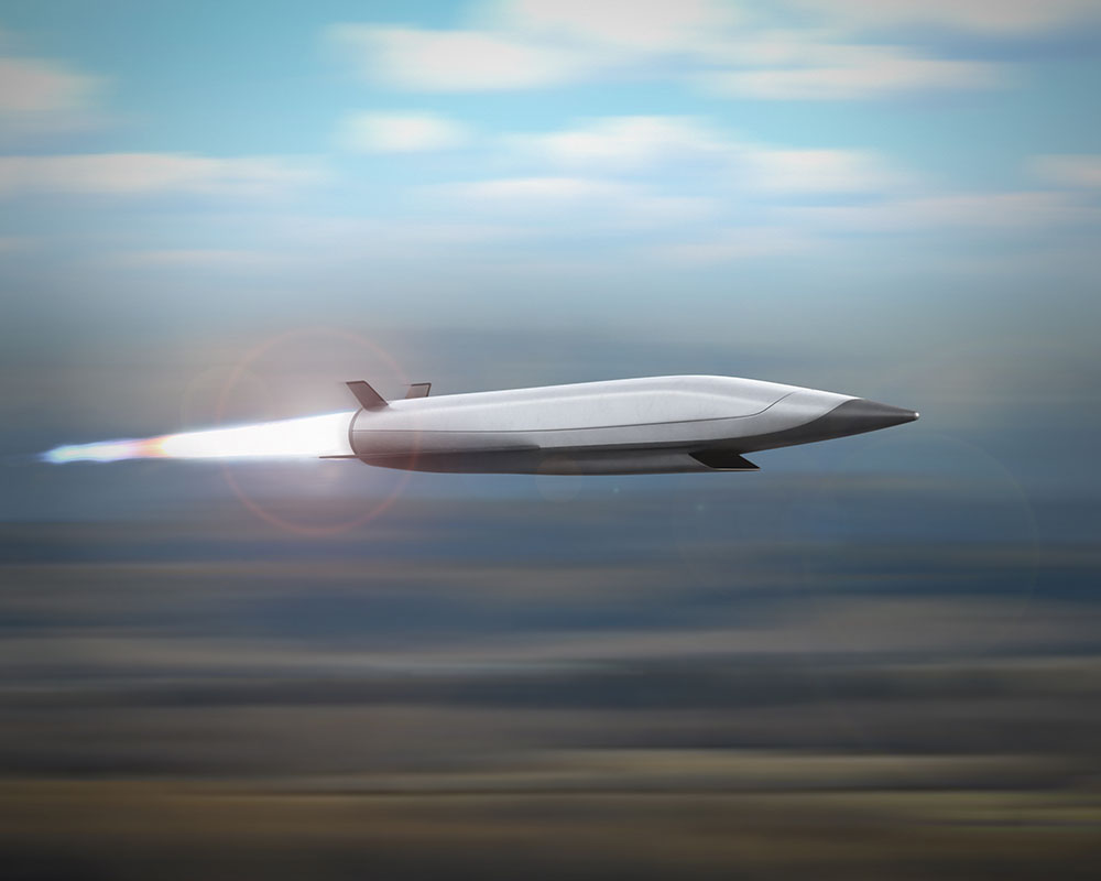 scramjet flying in the air