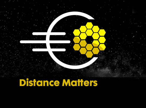 James Webb Space Telescope Infographic with text Distance Matters